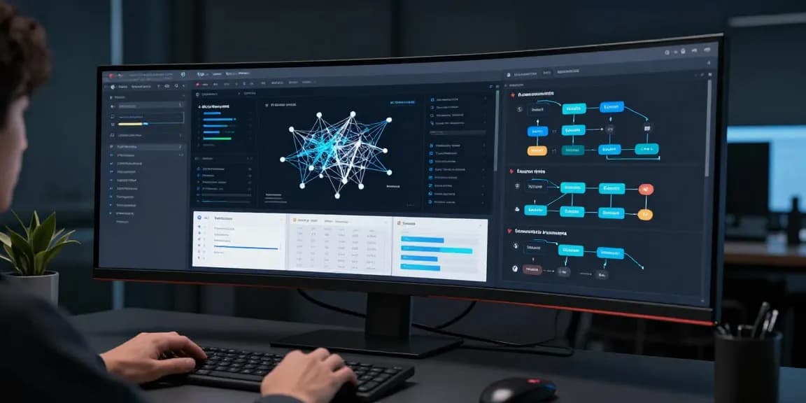 AI professional utilizing WhatsApp网页版 in an AI-powered SaaS dashboard environment for enhanced productivity and communication efficiency.
