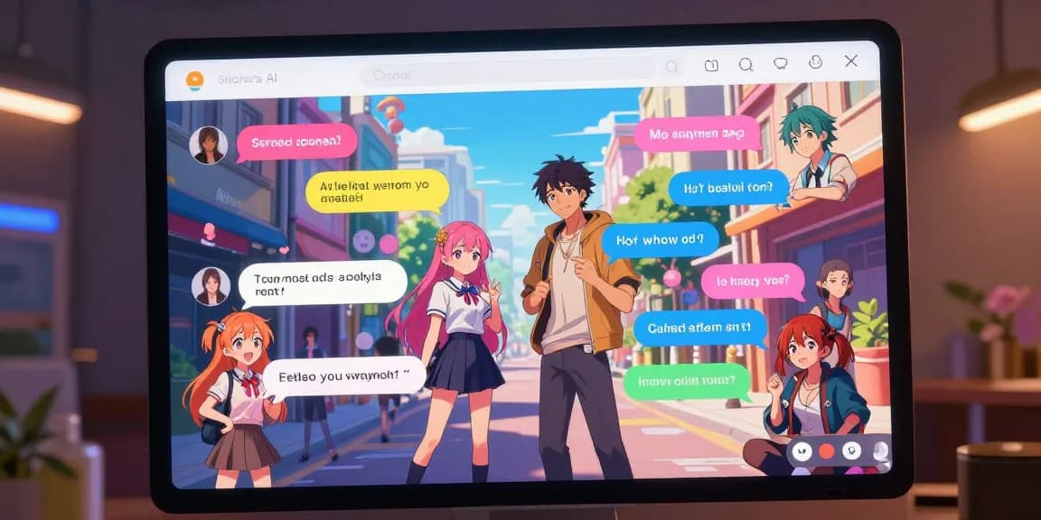 Engaging ecchi AI chat with diverse anime characters in playful interactions.