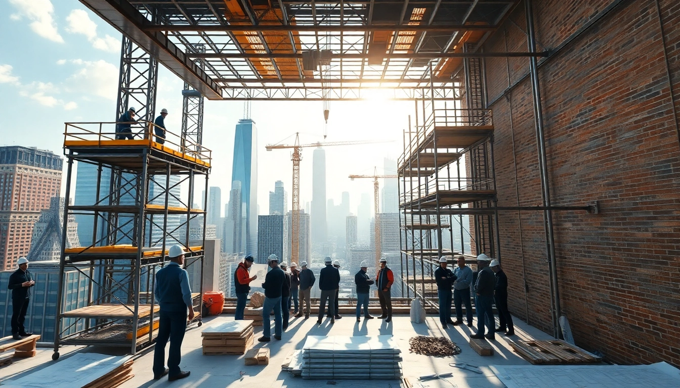 New York Commercial General Contractor managing a dynamic construction site in New York.