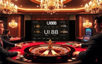 UU88 gaming interface featuring a vibrant casino atmosphere with players at a poker table.