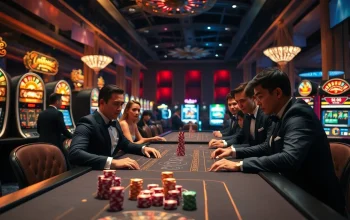 Exciting casino atmosphere featuring players betting at tables while exploring strategies on https://keobongda2.vip/.