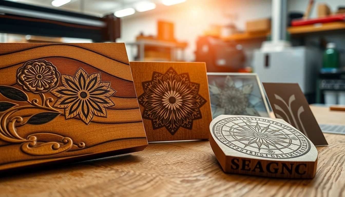 Craft stunning laser engraving designs on wood, acrylic, and metal materials.