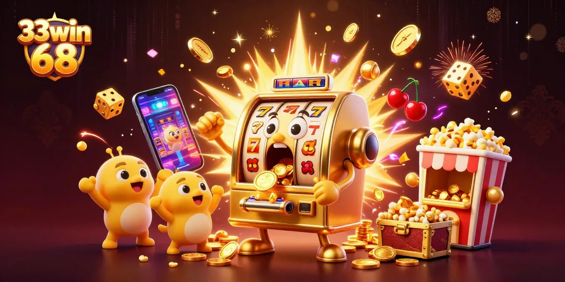 Engage in thrilling action at 33win 68 with vibrant slot machine excitement and jackpot celebrations.