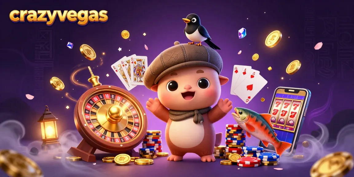 Play at crazyvegas and enjoy high-stakes adventures with colorful characters and cascading casino treasures.