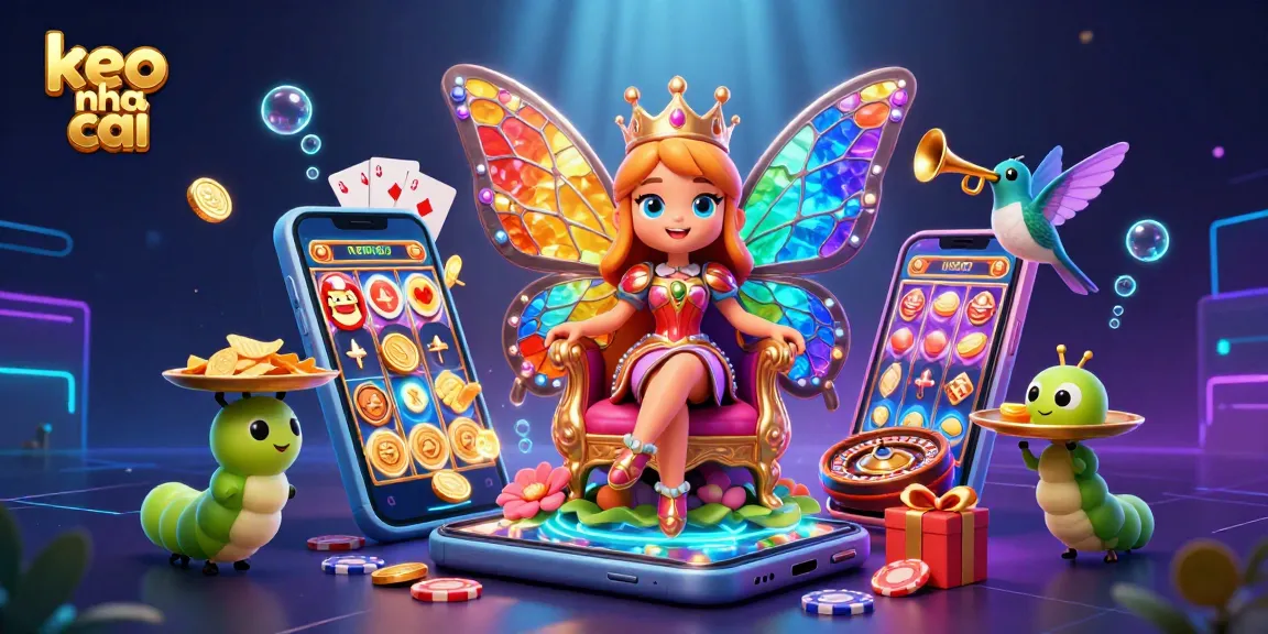 Experience the exciting world of keo nha cai with a vibrant, colorful casino scene